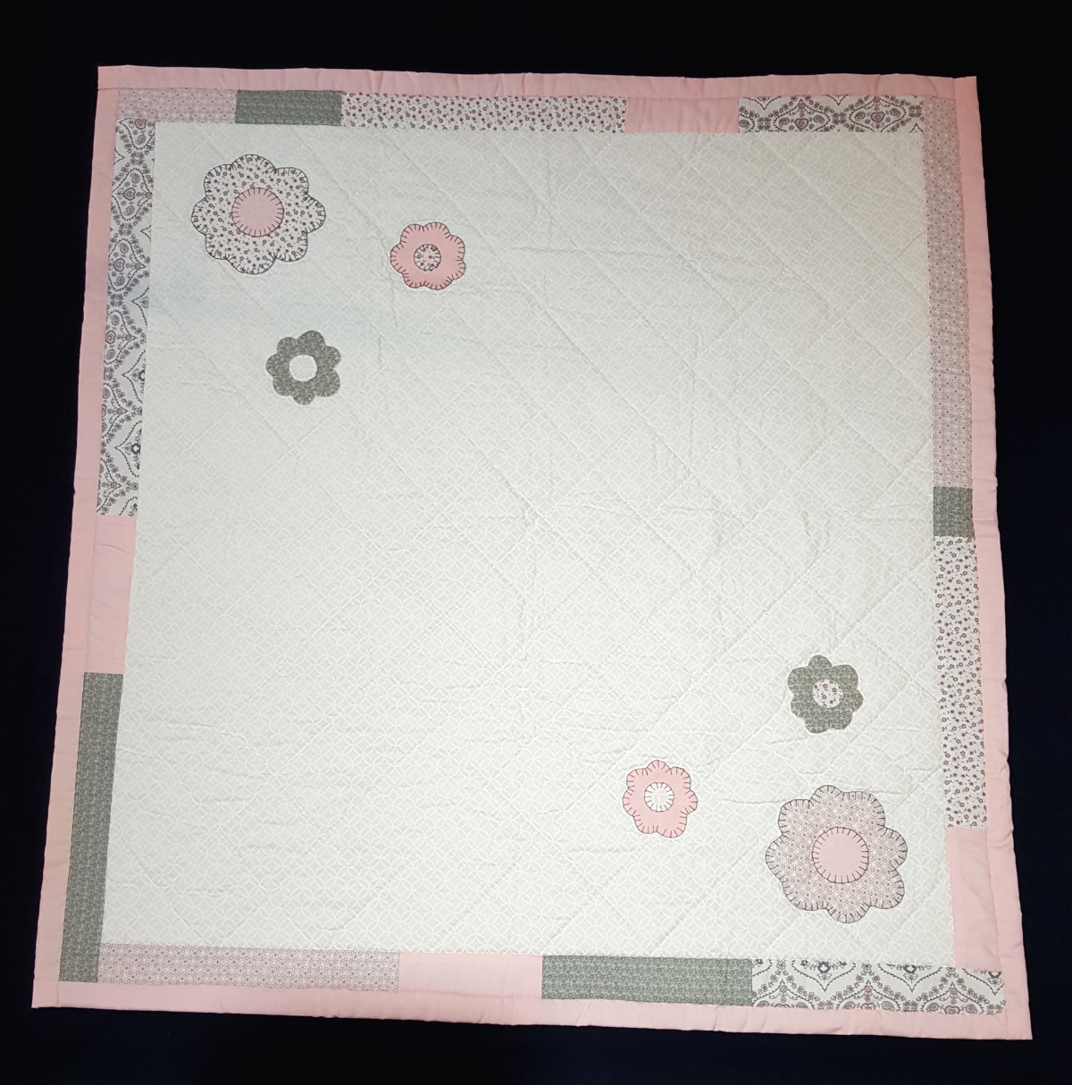 js7 Flowers Baby Quilt